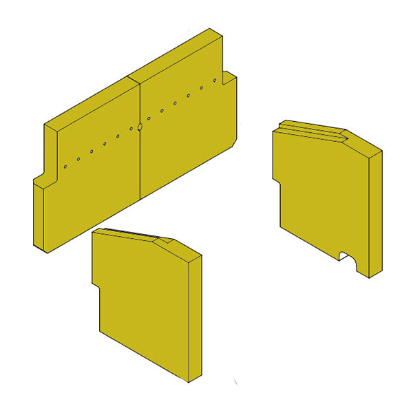 011/NRE130S - Charnwood C-Five BLU Firebrick Set - Stove Supermarket
