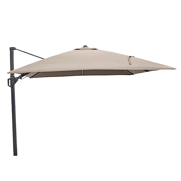 Pacific Lifestyle Glow Challenger T2 3m Square Taupe Parasol
