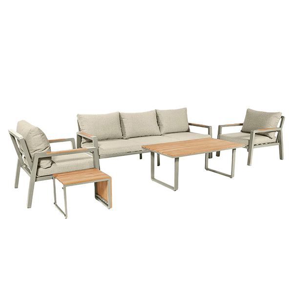 Pacific Lifestyle Stockholm Lounge Set - Limestone
