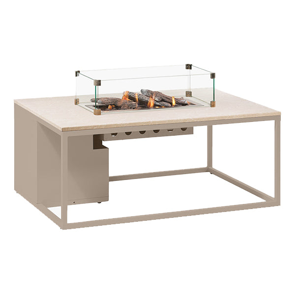 Pacific Lifestyle Cosiloft 120 Lounge Table Gas Fire Pit - Sandy Beige - Stove Supermarket