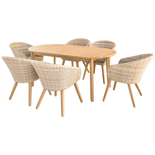 Pacific Lifestyle Cabon 6 Seater Dining Set - Stove Supermarket