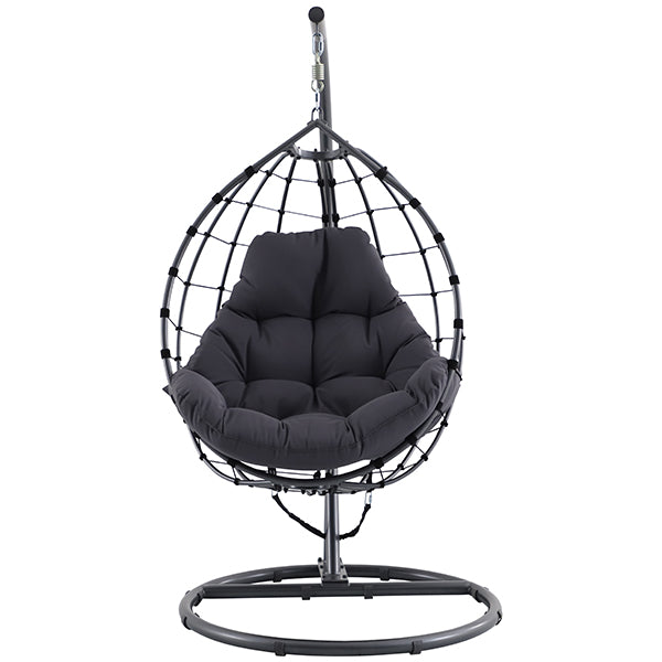 Pacific Lifestyle Blake Single Hanging Egg Chair - Anthracite