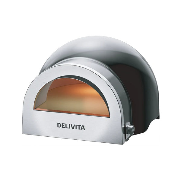 DeliVita Dual Fuel Wood & Gas Fired Oven - Very Black