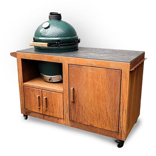 Big Green Egg Large & Corten Steel Kitchen