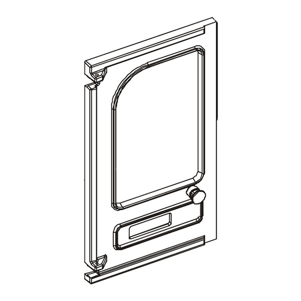 002/GV01/WBA - Charnwood Country 6 Left Hand Door Assembly - Stove Supermarket