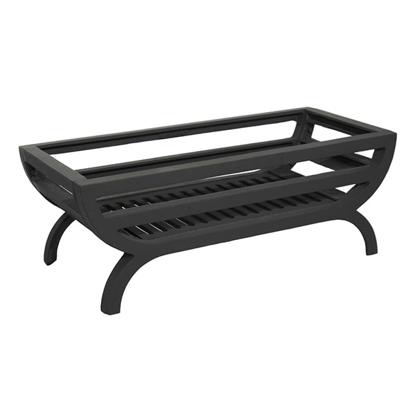 Gallery Cradle Large Fire Basket - Black / Highlighted Finish - Stove Supermarket
