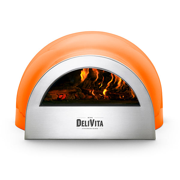 DeliVita Wood Fired Oven - Orange Blaze - Deluxe Complete Bundle