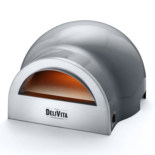 DeliVita Eco Wood & Gas Fired Oven - Hale Grey - Stove Supermarket