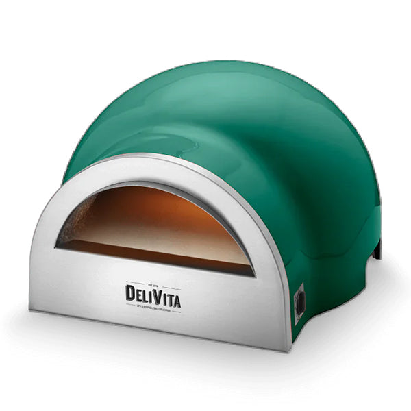 DeliVita Dual Fuel Wood & Gas Fired Oven - Emerald Green