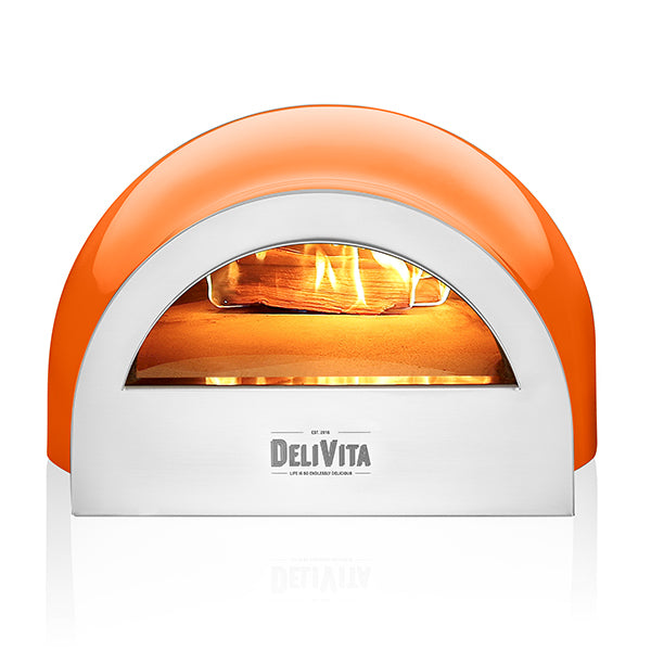 DeliVita Wood Fired Oven - Orange Blaze - Stove Supermarket
