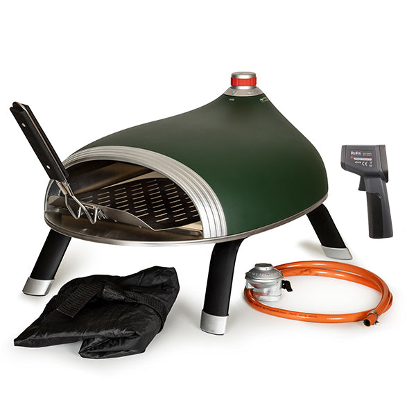 DeliVita Diavolo Gas Fired Pizza Oven Set - Green - Stove Supermarket