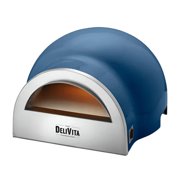 DeliVita Dual Fuel Wood & Gas Fired Oven - Jubilee Blue