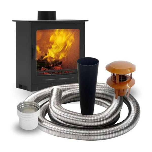 Castle Stirling Stove & Installation Pack - Stove Supermarket
