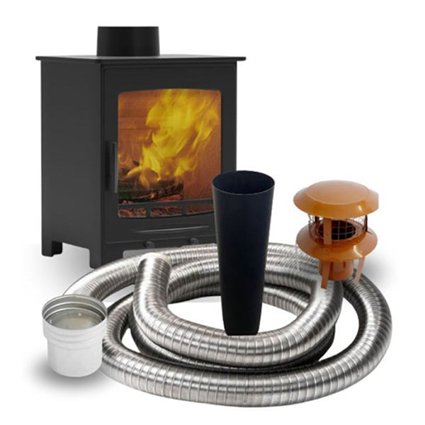 Castle Tiverton Stove & Installation Pack - Stove Supermarket