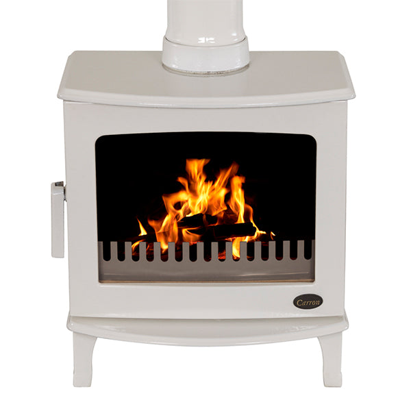 Carron 5kW ECO Multi Fuel / Wood Burning Stove - Cream Enamel