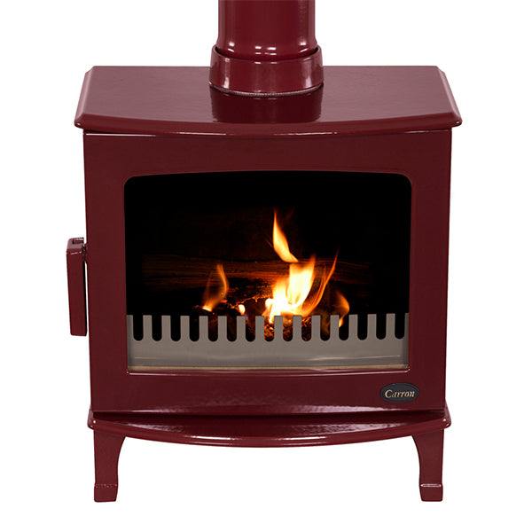 Carron 5kW ECO Multi Fuel / Wood Burning Stove - Red Enamel