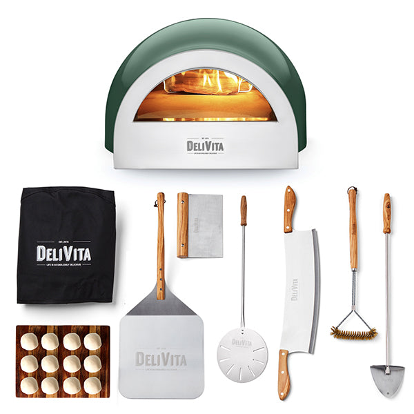 DeliVita Wood Fired Oven - Emerald Fire - Pizzaiolo Bundle