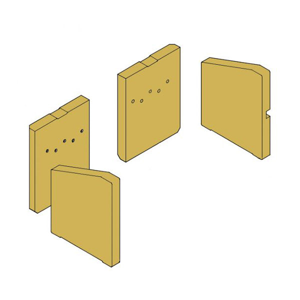 011/AB028S - Charnwood Firebrick Set - Aire 5 / Cranmore 5