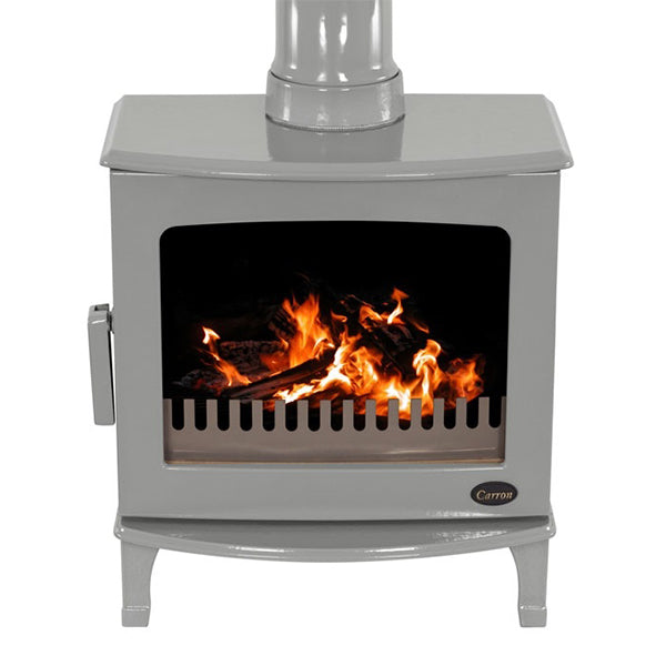 Carron 5kW ECO Multi Fuel / Wood Burning Stove - Ash Grey Enamel