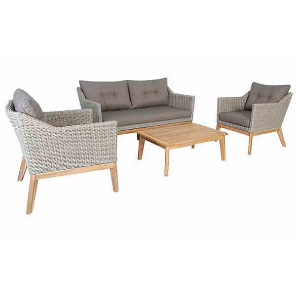 Pacific Lifestyle Larissa Lounge Set - Light Kubu Grey