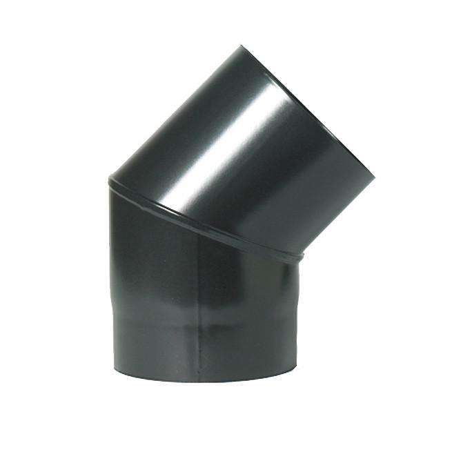 125mm (5") x 45° Degree Elbow Black Flue Pipe
