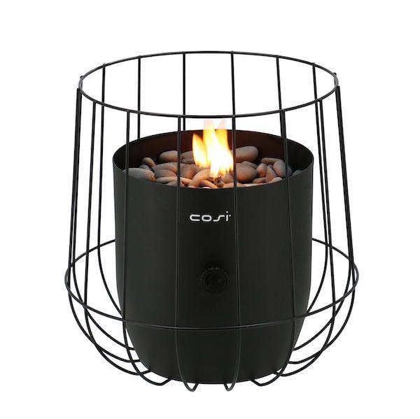 Pacific Lifestyle Cosiscoop Black Basket Garden Table Top Fire Lantern - Stove Supermarket