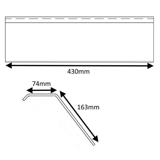 HH06020 - Hunter Steel Baffle / Throat Plate