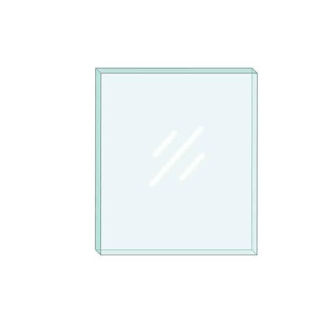 Dovre 750 Glass Panel - 497mm X 252mm (Shaped)