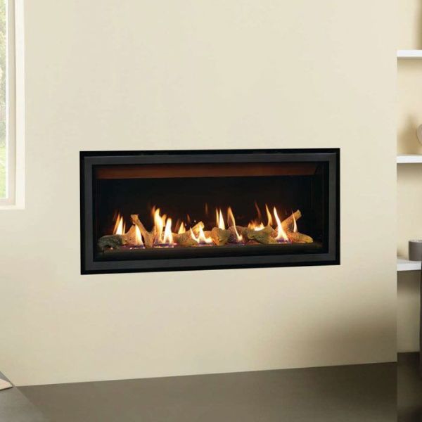 Gazco Studio 2 Slimeline Glass Fronted Balanced Flue Gas Fire