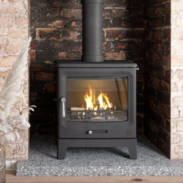 F2 Fires Vue Landscape Multi Fuel / Wood Burning Stove - Stove Supermarket