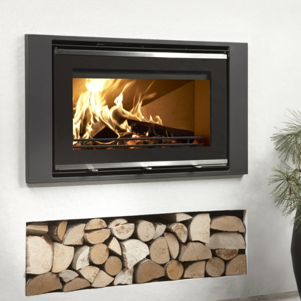 Westfire Uniq 32 with Wide Frame 1000mm SE Wood Burning Inset Stove - Stove Supermarket
