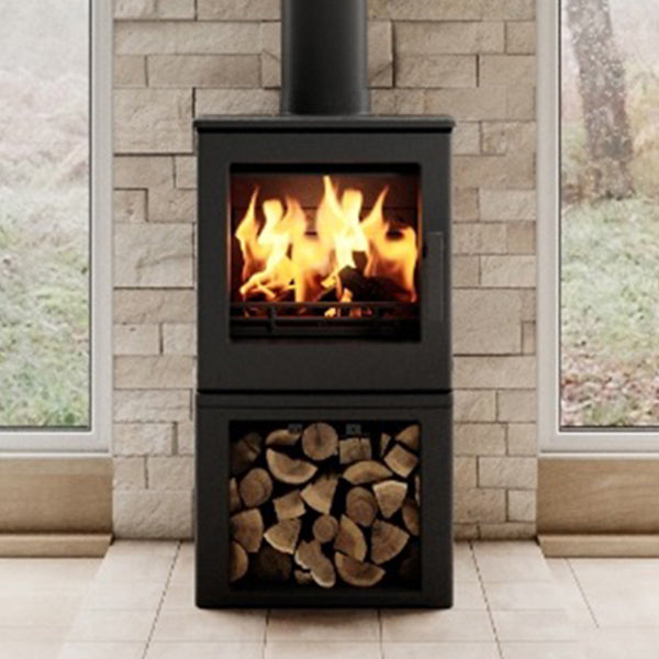 Woodpecker WP4 Log Store Wood Burning Stove
