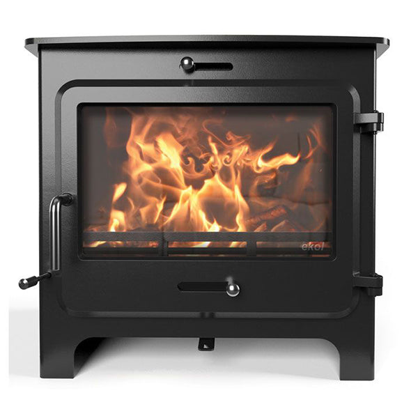 Ekol Clarity Autoblaze Low Multi Fuel / Wood Burning Stove - Stove Supermarket