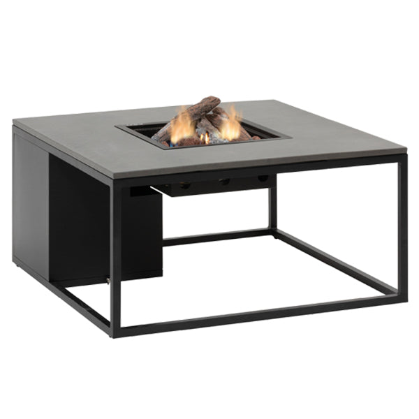 Pacific Lifestyle Cosiloft 100 Lounge Table Gas Fire Pit - Black & Grey - Stove Supermarket