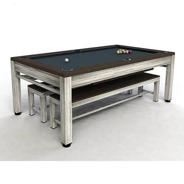 Riley Neptune 7ft Outdoor Pool / Diner - Brown & Brushed Grey