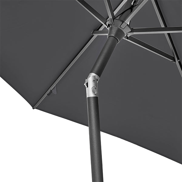Pacific Lifestyle Riva 2.5m Round Parasol - Anthracite - Stove Supermarket
