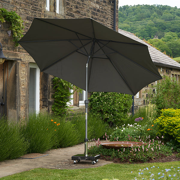 Pacific Lifestyle Riva 2.5m Round Parasol - Anthracite - Stove Supermarket