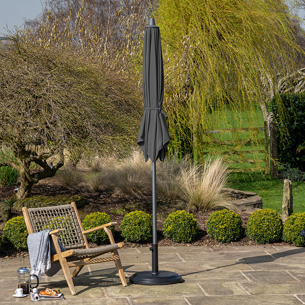 Pacific Lifestyle Riva 2.5m Round Parasol - Anthracite - Stove Supermarket