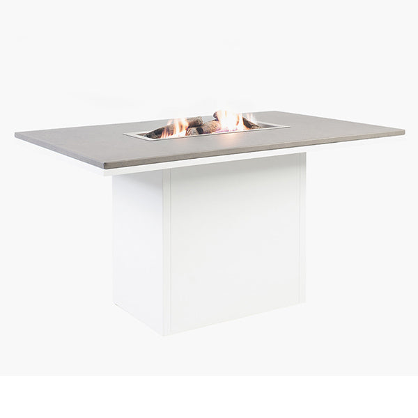 Pacific Lifestyle Cosiloft 120 Relaxed Dining Fire Pit - White & Grey