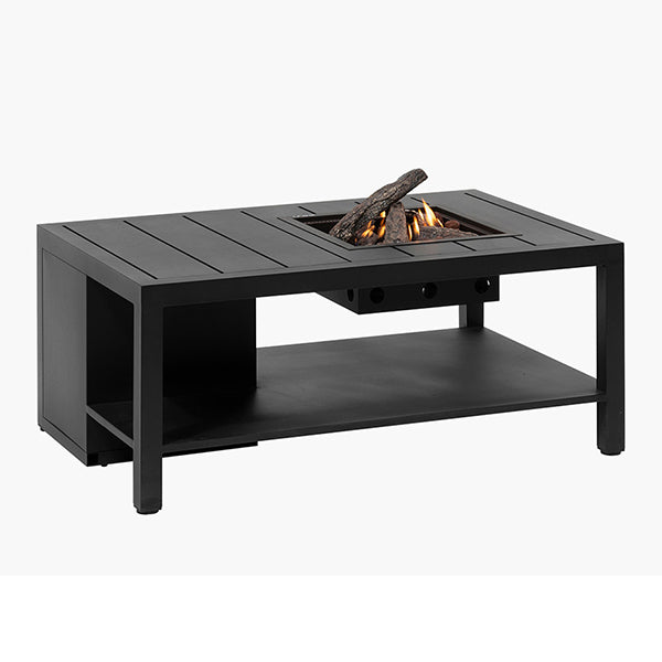 Pacific Lifestyle Cosiflow 120 Rectangular Anthracite Fire Pit Table - Stove Supermarket