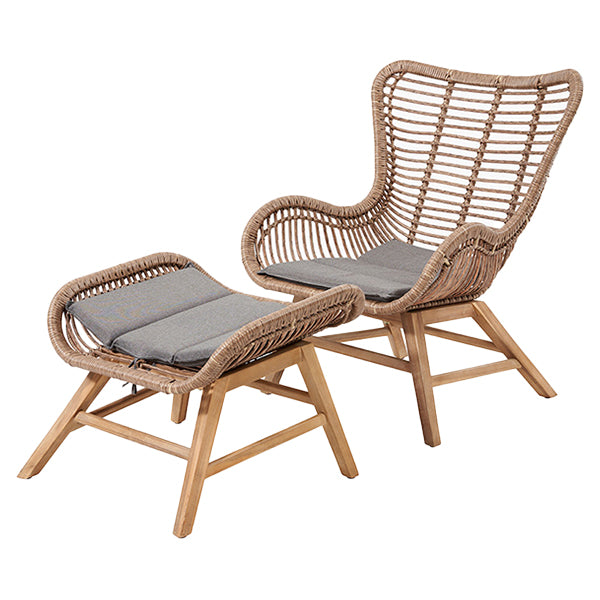 Pacific Lifestyle Aurora Chair & Hocker Set