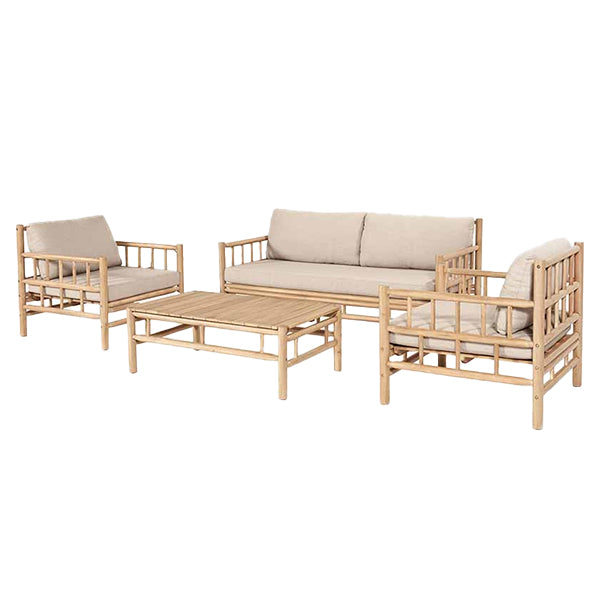 Pacific Lifestyle Costa Rica Bamboo Lounge Set - Stove Supermarket