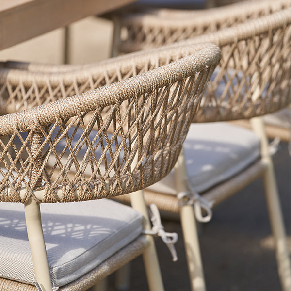 Pacific Lifestyle Osaka 6 Seater Dining Set - Latte - Stove Supermarket