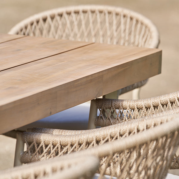 Pacific Lifestyle Osaka 6 Seater Dining Set - Latte