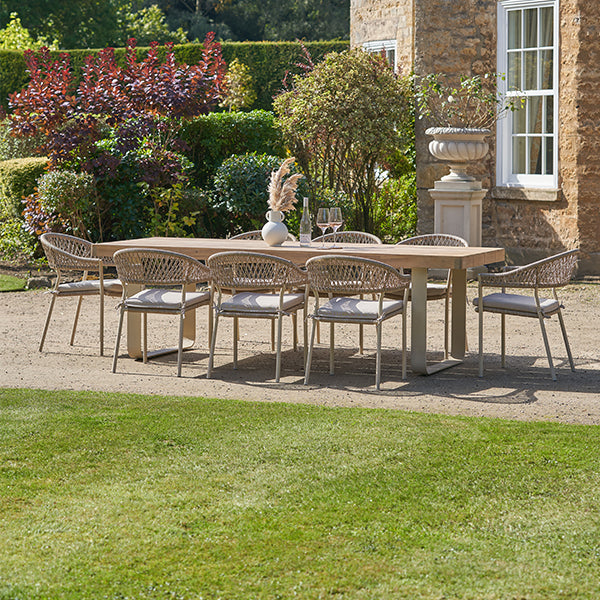 Pacific Lifestyle Osaka 8 Seater Dining Set - Latte - Stove Supermarket