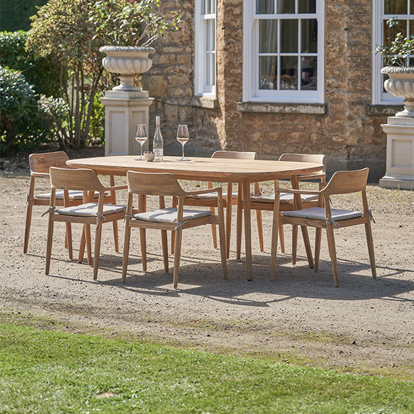 Pacific Lifestyle Salita 6 Seater Dining Set - Teak