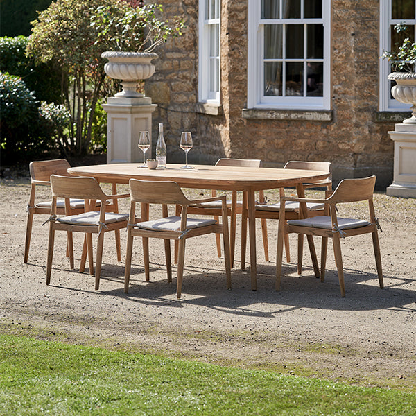 Pacific Lifestyle Salita 6 Seater Dining Set - Teak