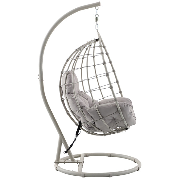 Pacific Lifestyle Blake Single Hanging Egg Chair - Pebble - Stove Supermarket