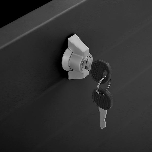 Pacific Lifestyle Rhode Island Small Steel Cushion Box - Black