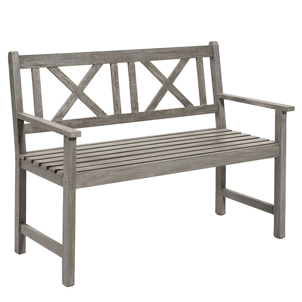 Pacific Lifestyle Cambridge Antique Grey 2 Seater Wood Bench